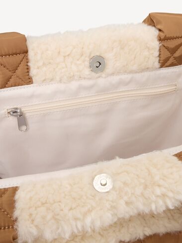 Old Navy Active Puffer Large Sherpa-Lined Tote - Palomino in Kuwait