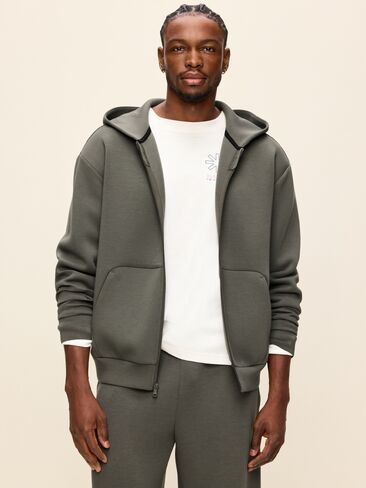 Old Navy Bounce Fleece Oversized Full-Zip Hoodie - LODEN in Kuwait