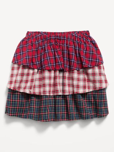 Old Navy Plaid Tiered Skirt for Toddler Girls - Plaid All About It in Kuwait