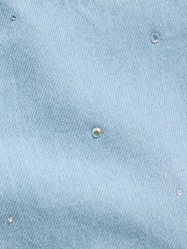 Old Navy Super Baggy Rhinestone Wide-Leg Jeans for Toddler Girls - Light Wash (Rhinestones) in Kuwait