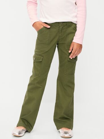 Old Navy Low-Rise Flare-Leg Utility Pants for Girls - Secret Garden in Kuwait