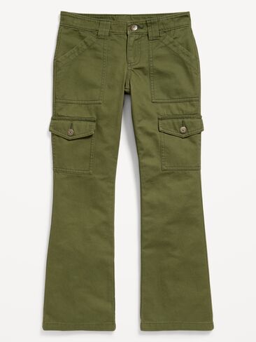Old Navy Low-Rise Flare-Leg Utility Pants for Girls - Secret Garden in Kuwait