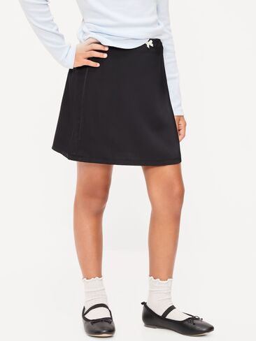 Old Navy Satin Skirt for Girls - Black Jack in Kuwait