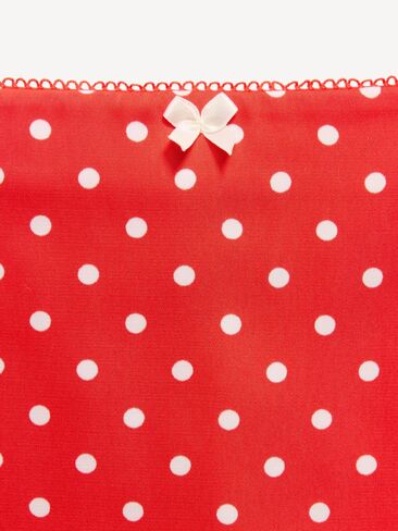 Old Navy Printed Satin Skirt for Girls - Red Polka Dots in Kuwait