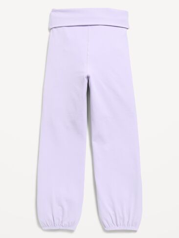 Old Navy High-Waisted PowerChill Bubble Joggers for Girls - Dusky Lavender in Kuwait