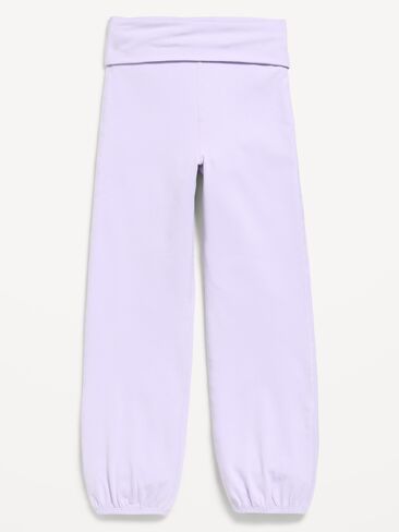 Old Navy High-Waisted PowerChill Bubble Joggers for Girls - Dusky Lavender in Kuwait