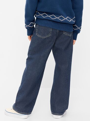 Old Navy Baggy Non-Stretch Jeans for Boys - Dark Wash in Kuwait