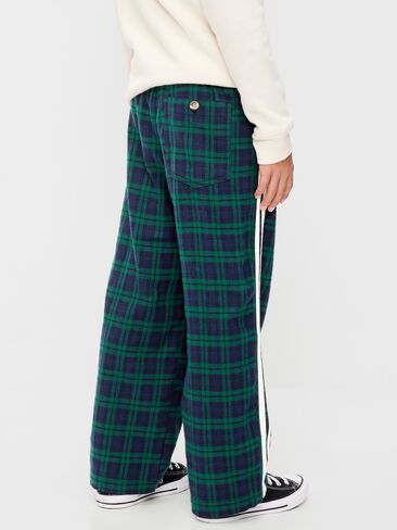 Old Navy Pull-On Baggy Plaid Flannel Pants for Boys - Navy/green Plaid in Kuwait