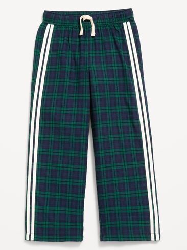 Old Navy Pull-On Baggy Plaid Flannel Pants for Boys - Navy/green Plaid in Kuwait