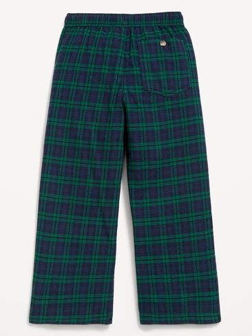 Old Navy Pull-On Baggy Plaid Flannel Pants for Boys - Navy/green Plaid in Kuwait