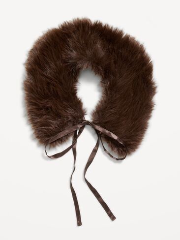 Old Navy Faux-Fur Collar Scarf - Earthen in Kuwait