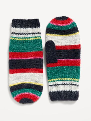 Old Navy Striped Mittens for Women - Bright Stripe in Kuwait