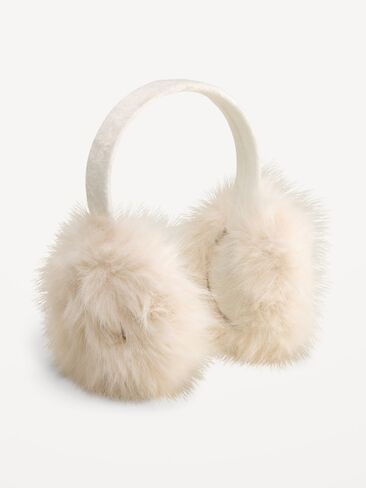 Old Navy Faux-Fur Earmuffs for Women - Creme De La Creme in Kuwait