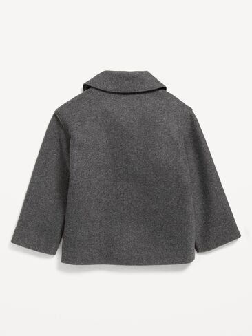 Old Navy Button-Front Jacket for Toddler Boys - Dark Gray in Kuwait