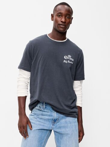 Old Navy Corona® T-Shirt - Dusk Navy in Kuwait