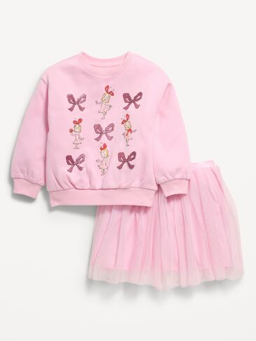 Old Navy Dr. Seuss™ Grinch Sweatshirt & Tutu Skirt Set for Toddler Girls - Cindy in Kuwait