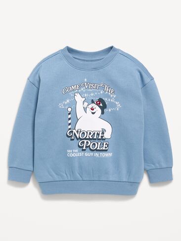Old Navy Frosty the Snowman™ Oversized Unisex Graphic Sweatshirt for Toddler - Naturalist Blue in Kuwait