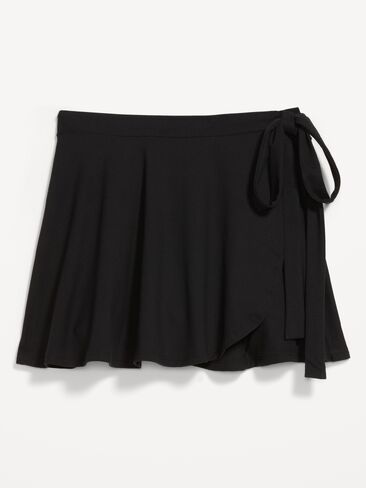 Old Navy StudioSmooth Mini Wrap Skirt - Black Jack in Kuwait