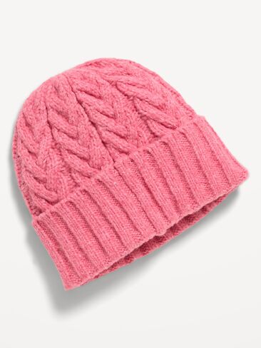 Old Navy Cable-Knit Beanie for Girls - Pink in Kuwait