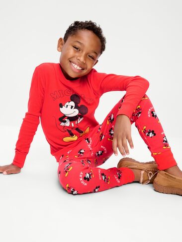 Old Navy Disney© Snug-Fit Gender-Neutral Graphic Pajama Set for Kids - Mickey Mouse in Kuwait