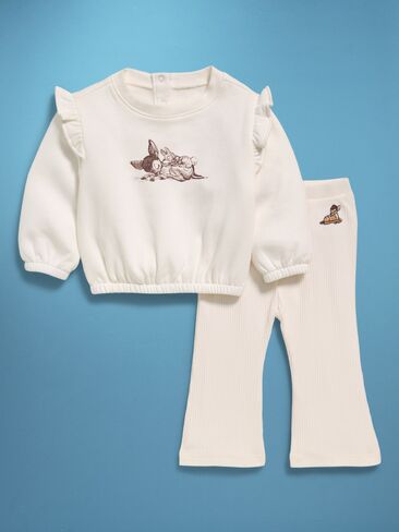 Old Navy Old Navy x Disney Bambi Sweatshirt and Leggings Set for Baby - Sea Salt in Kuwait