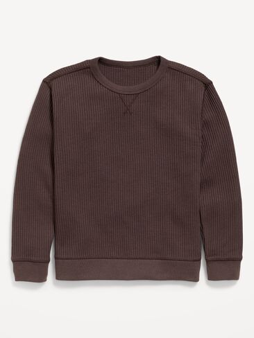 Old Navy Long-Sleeve Waffle Knit T-Shirt for Boys - Good Earth in Kuwait