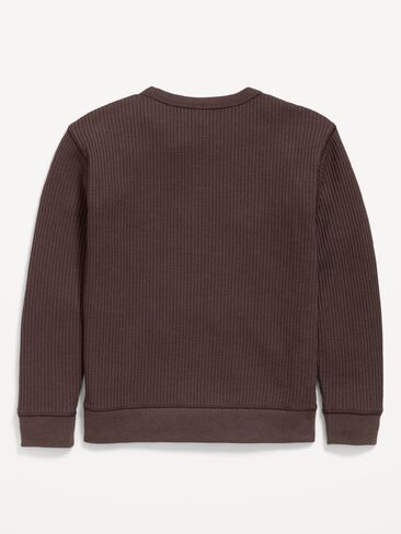 Old Navy Long-Sleeve Waffle Knit T-Shirt for Boys - Good Earth in Kuwait