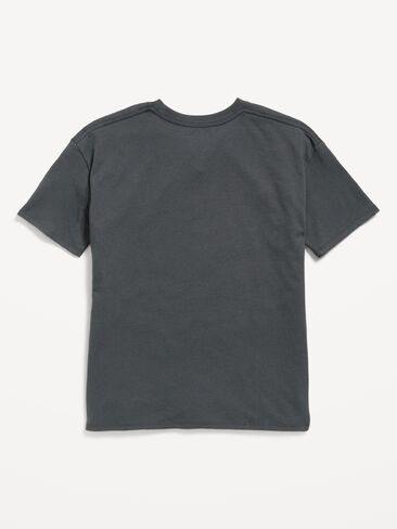 Old Navy Oversized Short-Sleeve Graphic Tunic T-Shirt for Girls - Panther in Kuwait