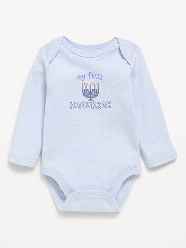Old Navy Long-Sleeve Graphic Bodysuit for Baby - Contrail in Kuwait