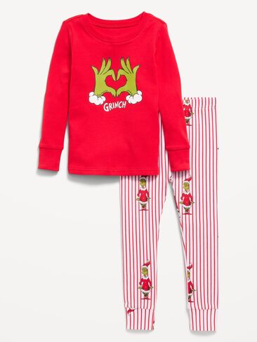 Old Navy Dr. Seuss™ Grinch Snug-Fit Pajama Set for Toddler & Baby - Grinch in Kuwait