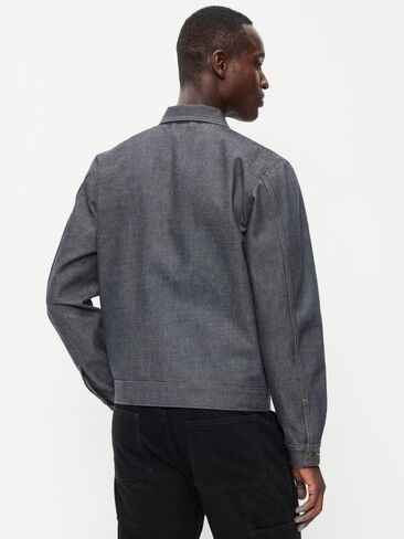Old Navy Raw Denim Utility Jacket - Black Rinse in Kuwait