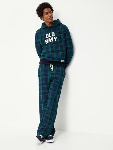 Old Navy Plaid Logo Graphic Pullover Hoodie - Obscure Night in Kuwait