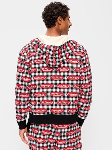 Old Navy Sherpa-Lined Logo Graphic Full-Zip Hoodie - Calla Lilies in Kuwait