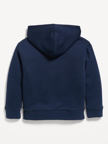 Old Navy Logo Graphic Sherpa-Lined Full-Zip Hoodie for Boys - In the Navy in Kuwait