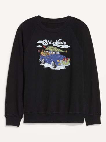 Old Navy SoComfy Oversized Tunic Sweatshirt - BlackJack in Kuwait
