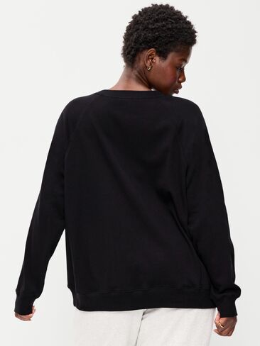 Old Navy SoComfy Oversized Tunic Sweatshirt - BlackJack in Kuwait