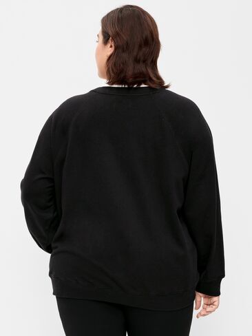 Old Navy SoComfy Oversized Tunic Sweatshirt - BlackJack in Kuwait