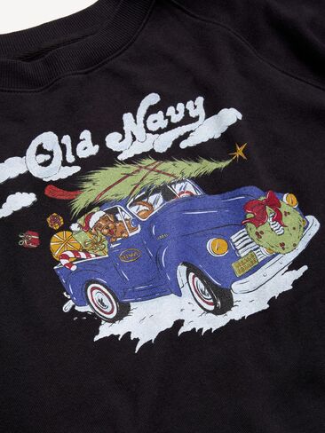 Old Navy SoComfy Oversized Tunic Sweatshirt - BlackJack in Kuwait