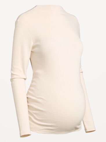 Old Navy Maternity Mock-Neck Long-Sleeve T-Shirt - Wish Bone in Kuwait
