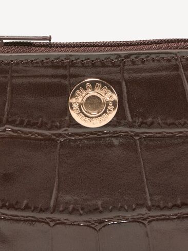 Old Navy Croc-Embossed Card Holder - Chocolate in Kuwait