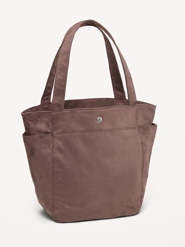 Old Navy Faux-Suede Everyday Tote Bag - Mushroom in Kuwait