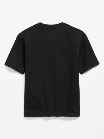 Old Navy Dynamic Fleece Short-Sleeve T-Shirt for Boys - Black Jack in Kuwait