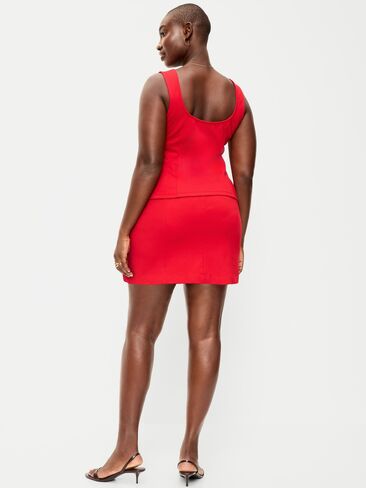 Old Navy High-Waisted Ponte Mini Skirt - Robbie Red in Kuwait
