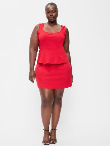 Old Navy High-Waisted Ponte Mini Skirt - Robbie Red in Kuwait