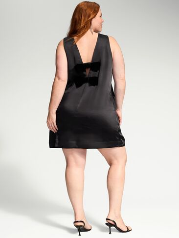 Old Navy The Occasion by Old Navy Sleeveless Bow-Back Mini Dress - Black Jack in Kuwait