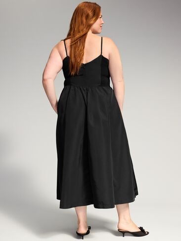 Old Navy The Occasion by Old Navy Sleeveless Fit and Flare Midi Dress - Black Jack in Kuwait