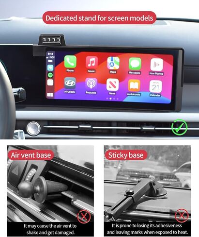 Auto Clamp Car Phone Mount for 2025-2026 Hyundai Tucson/Hybrid, 12.3"Screen in Kuwait