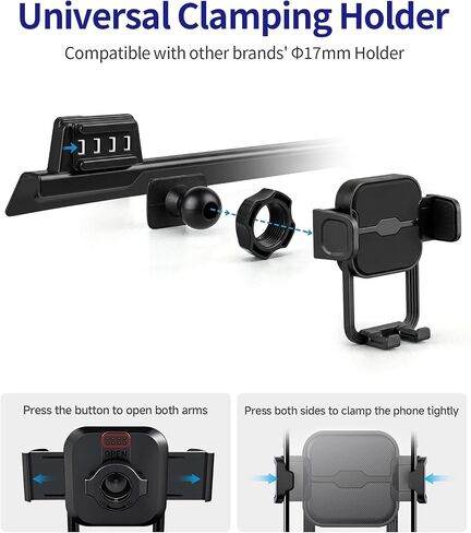 Auto Clamp Car Phone Mount for 2025-2026 Hyundai Tucson/Hybrid, 12.3"Screen in Kuwait