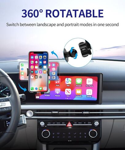 Auto Clamp Car Phone Mount for 2025-2026 Hyundai Tucson/Hybrid, 12.3"Screen in Kuwait