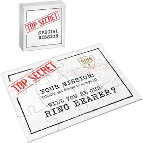 Lillian Rose Gift, Will You be Our Ring Bearer Puzzle, One Size, White